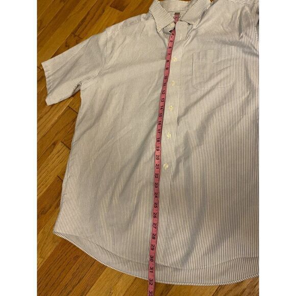 L.L. Bean Men's Traditional Fit Striped Button-Down Shirt 17-REG 100% Cotton - Picture 8 of 8